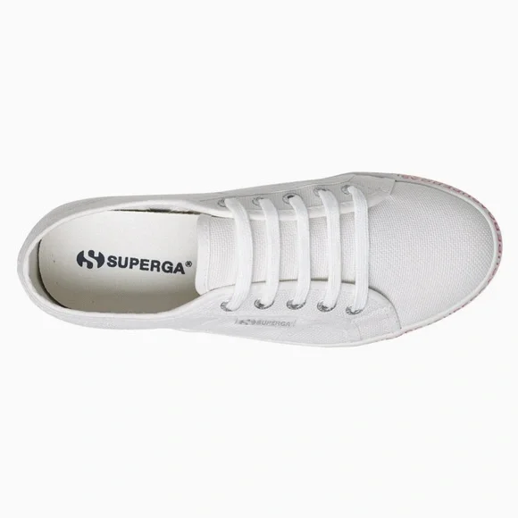 SUPERGA • 2790 COTU Mini Lettering Platform Sneakers, 8 - Picture 3 of 16